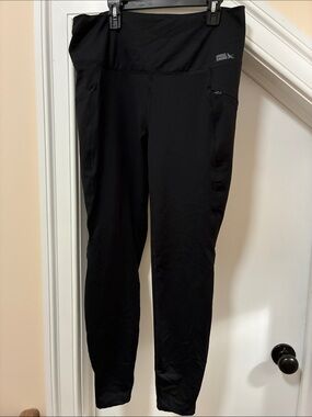Eddie Bauer Black Athletic Track Pants with Side Zip Pocket